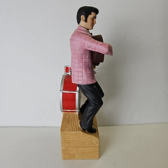 McCormick Elvis Presley Yours Elvis '55 Whiskey Decanter Music Box 15" Porcelain - Picture 5 of 11